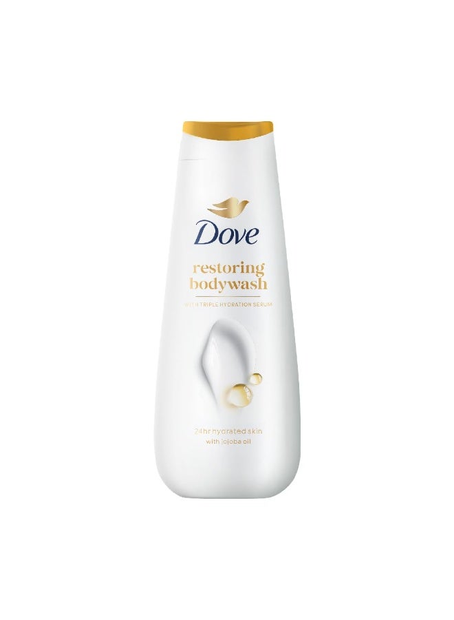 دوف غسول الجسم دوف للعناية بالبشرة الحساسة مع سيروم الترطيب الثلاثي، 825 مل - Image 1